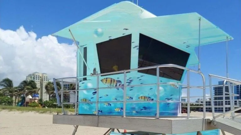 Fort Lauderdale Beach new lifeguard tower